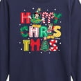 thumbnail image 3 of Disney - Mickey and Minnie Happy Christmas Icons - Toddler & Youth Long Sleeve Graphic T-Shirt, 3 of 5