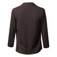 thumbnail image 3 of FashionOutfit Women's Solid Soft Stretch 3/4 Sleeve Layer Bolero Cardigan, 3 of 3