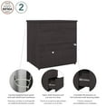 thumbnail image 3 of Bestar Ridgeley 28W 2 Drawer Lateral File Cabinet in charcoal maple, 3 of 7
