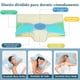 thumbnail image 5 of Almohada Memory Foam, Almohada Cervical para Aliviar el Dolor de Cuello, Almohada Ortopédica Ergonómica para Personas Que Dormir de Lado, Boca Arriba o Boca Abajo, con Fundas de Almohada, 5 of 6