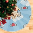 thumbnail image 5 of FMSHPON Valentine's Day Cute Love Angle Xmas Christmas Tree Skirt Stand Mat for Holiday Party Decoration Indoor Outdoor 36 inches, 5 of 6