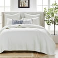 thumbnail image 3 of Greenland Home Textured Fashion Finely Stitched Bedding Set, Monterrey Antique White, 3-Piece King/Cal King, 3 of 8