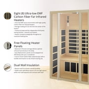 JNH Lifestyles Ensi+ 2 Person Ultra-Low EMF Far Infrared Sauna, Personal Indoor Luxury Spa for House and Gym