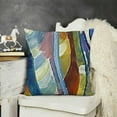thumbnail image 2 of YINGXI  Wassily Kandinsky Abstract Pillow Covers Landscape with Two Poplars The Waterfall Painting Decorative Cushion Covers for Sofa Couch 18x18in, 2 of 5