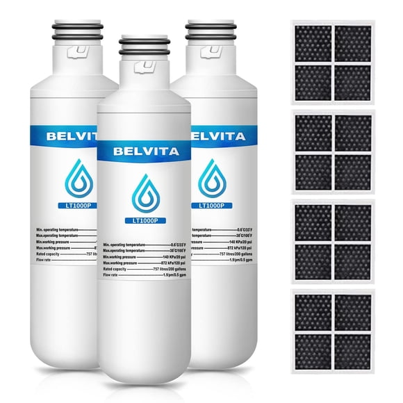 BELVITA ADQ747935 Water Filter Replacement for LG LT1000P/PC/PCS, ADQ74793501 LT1000PC ADQ74793502, LFXS26973S, Kenmore Elite 998