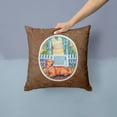 thumbnail image 2 of Carolines Treasures 7148PW1414 Golden Retriever and puppy at the fence Fabric Decorative Pillow  14Hx14W multicolor, 2 of 4
