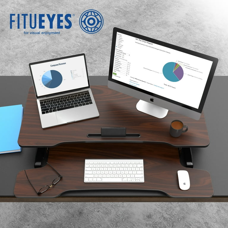 FITUEYES Standing Desk Converter 36inch Stand Up Desk