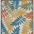 thumbnail image 4 of HomeRoots 8' X 11' Ivory Floral Non Skid Indoor Outdoor Area Rug, 4 of 6