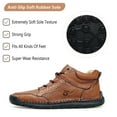 thumbnail image 3 of Mens Casual Nude Boots Lightweight Outdoor Work Boots Non-slip Comfortable Hiking Sneakers Fashion Retro Brown 10 US, 3 of 7