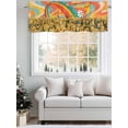 thumbnail image 5 of Rainbow Sky Valances for Windows Abstract Sunflower Floral Farm Rod Pocket Curtains Valance Short Window Treatment Drapes for Living Room, Bedroom Bathroom 60"&nbsp;W x 18" L, 5 of 5