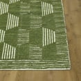 thumbnail image 3 of Beautiful Tufted Thyme Green Geometric Stripe Indoor Area Rug by Drew Barrymore, 5' x 7', 3 of 5