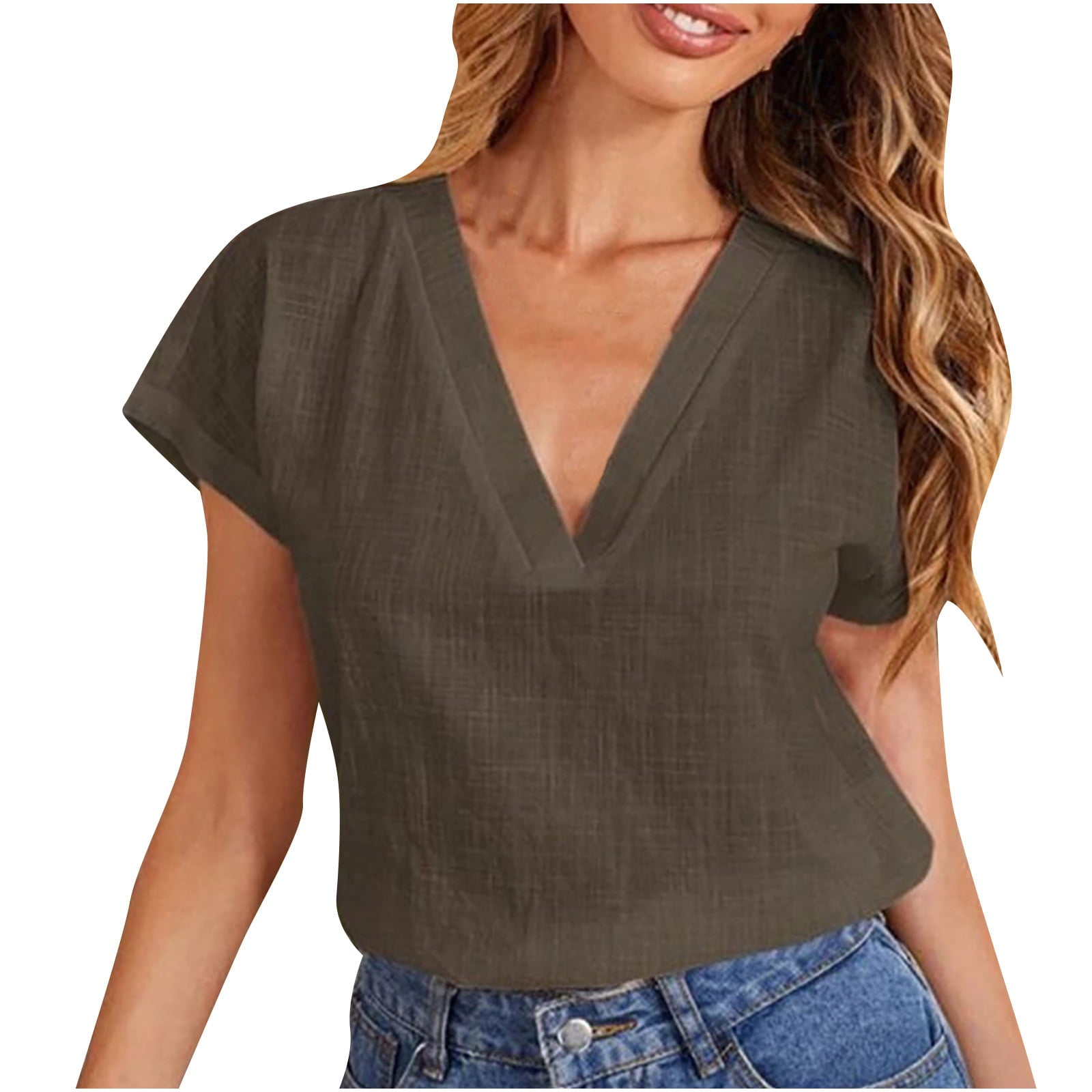 Short Sleeve Shirts for Women Dressy 