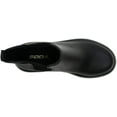 thumbnail image 3 of Soda Pilot Lug Sole Low Heel Chelsea Ankle Bootie Double Elastic Gore Black (Black, 7), 3 of 5