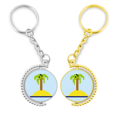thumbnail image 1 of Voile d'Été Arbre de Noix de Coco pixel Rotation Chaîne Porte-Clés Accessoire Porte-Clés, 1 of 3