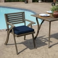 thumbnail image 3 of ARDEN Outdoor Seat or Rocking Chair Cushion, 19 x 18, Water Repellent, Fade Resistant, Sapphire Blue Leala, 3 of 12
