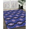 thumbnail image 2 of Ahgly Company Indoor Rectangle Patterned Medium Slate Blue Area Rugs, 7' x 10', 2 of 6