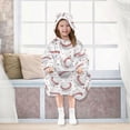 thumbnail image 7 of joogoo Wearable Blanket Hoodie for Baseball on White Flannel Sherpa Pocket 3-14 YR S, 7 of 7