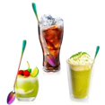 thumbnail image 5 of Cucharaditas de Cafe, Juego de 18 Cuchara de Cafe de Color del Iris Cuchara de Desierto de Helado de Manejar Cuchara de de Coctel Cuchara de Mezcla, 5 of 5