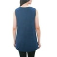 thumbnail image 2 of ADRIENNE VITTADINI Women's Sleeveless Fashion Top Admiral Blue, XL, 2 of 2