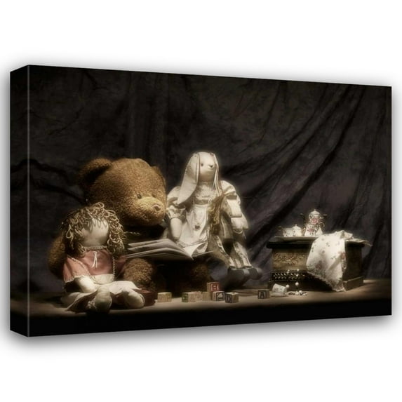 C. Thomas McNemar 18x15 Gallery Wrapped Canvas Wall Art Titled - Story Time