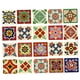 thumbnail image 1 of 20 piezas de azulejos de mosaico bohemios para pared, adhesivos para suelo C 15x15cm, 1 of 9