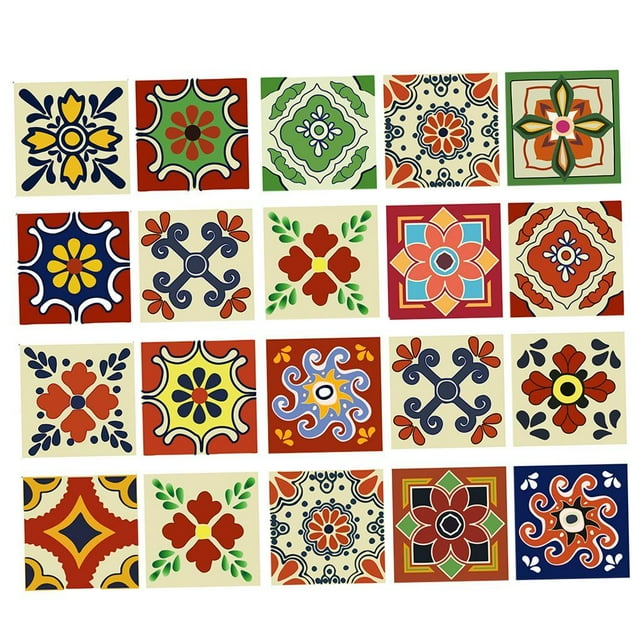 20 piezas de pared s cocina baño calcomanías impermeable C 15x15cm Zulema Mosaico de azulejos de pared pegatinas