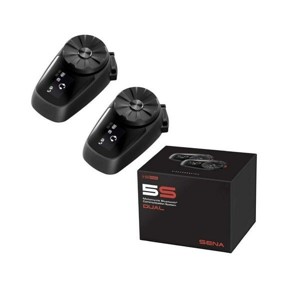 Sena 5S Motorcycle Bluetooth 5 Communication System Headset with LCD Screen Dual