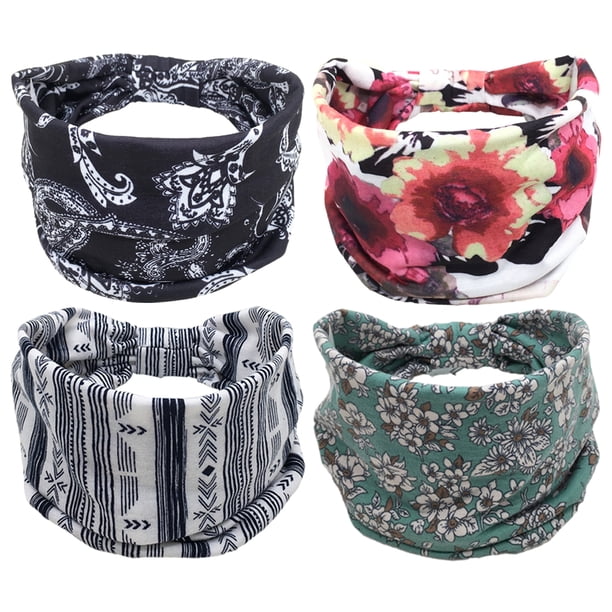 Banda para la cabeza ancha Bandana elástica Banda para la cabeza con lazo Banda elástica para yoga Bandana para correr