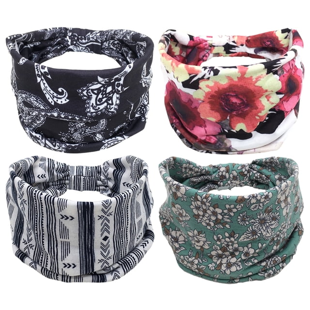 Banda para la cabeza ancha Bandana elástica Banda para la cabeza con lazo Banda elástica para yoga Bandana para correr