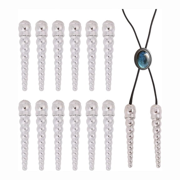 1 set * bolo tie tips-Silver