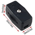 thumbnail image 3 of 2PCS Inline Rotary Cable Switch Spare Gear Rotary Switch Direct Fit Light Cable Switch 18/2 SPT-2 for Lamp Cable, 3 of 6
