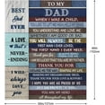 thumbnail image 3 of Gifts for Dad, Dad Gifts Blanket 50"x60", Dad Gifts from Daughter/Son, Dad Birthday Gift, Birthday Gifts for Dad, Father Gifts, Christmas Dad Gifts, Best Dad Ever Gifts, Daddy Gifts Blankets, 3 of 6