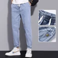 thumbnail image 3 of Pantalones ajustados para hombre, pantalones vaqueros con bolsillos, pantalones vaqueros negros ajustados para hombre, pantalones casuales ajustados, baratos, talla grande, de lujo, novedad de 2025, 3 of 5