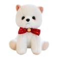 thumbnail image 3 of Peluche de perro blanco para decoración de sala de estar, cumpleaños infantil. diseño rojo, 3 of 9