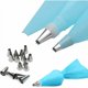 thumbnail image 3 of Kit para decorar tartas, puntas de acero inoxidable para la creatividad, mangas pasteleras con agarre texturizado para un mejor control, tu mejor juego de accesorios para repostería, 3 of 5