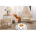 thumbnail image 4 of IFENG Alfombra de cara sonriente con girasol, bonita alfombra de baño, decoración de baño, alfombrilla absorbente para bañera, súper suave y esponjosa, lavable a máquina, 31.5 pulgadas, 4 of 5