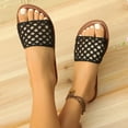 thumbnail image 5 of Admvng Summer Sandals for Women 2025 Fashionable and Casual Summer New Style Outer Wear Flat Hollow Solid Color Soft Bottom Sandals 36-43, 5 of 9