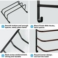 thumbnail image 6 of 3 Tier Metal Blanket Rack, Wall Mouted Blanket Holder for Bathroom Display Rack, 6 of 8