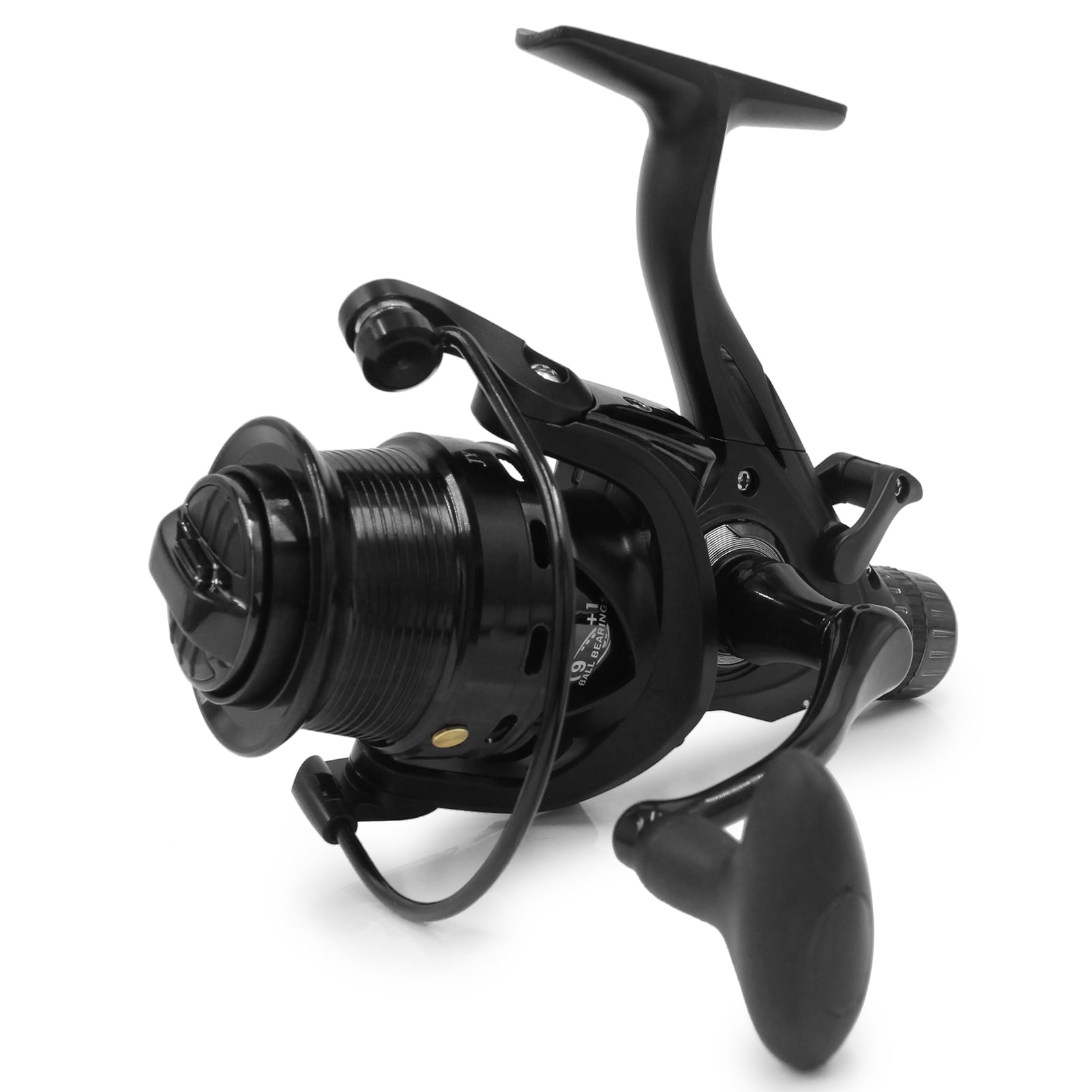 9+1BB Speed Ratio Fishing Reel with Dual Brake System Smooth Spinning Reel with Dual Spool & Interchangeable Handle Fishing Tackle 7.09 inches / 18.00 cm Length