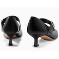 thumbnail image 3 of Womens Kitten Heels Mary Jane Shoes Closed Pointed Toe Dress Shoes Buckle Work Office Pump Shoes, 3 of 4