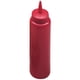 thumbnail image 1 of Botella exprimible de plástico rojo de 12 oz, apta para salsa de tomate y aderezo para ensaladas Fokelyi HQ-151, 1 of 2