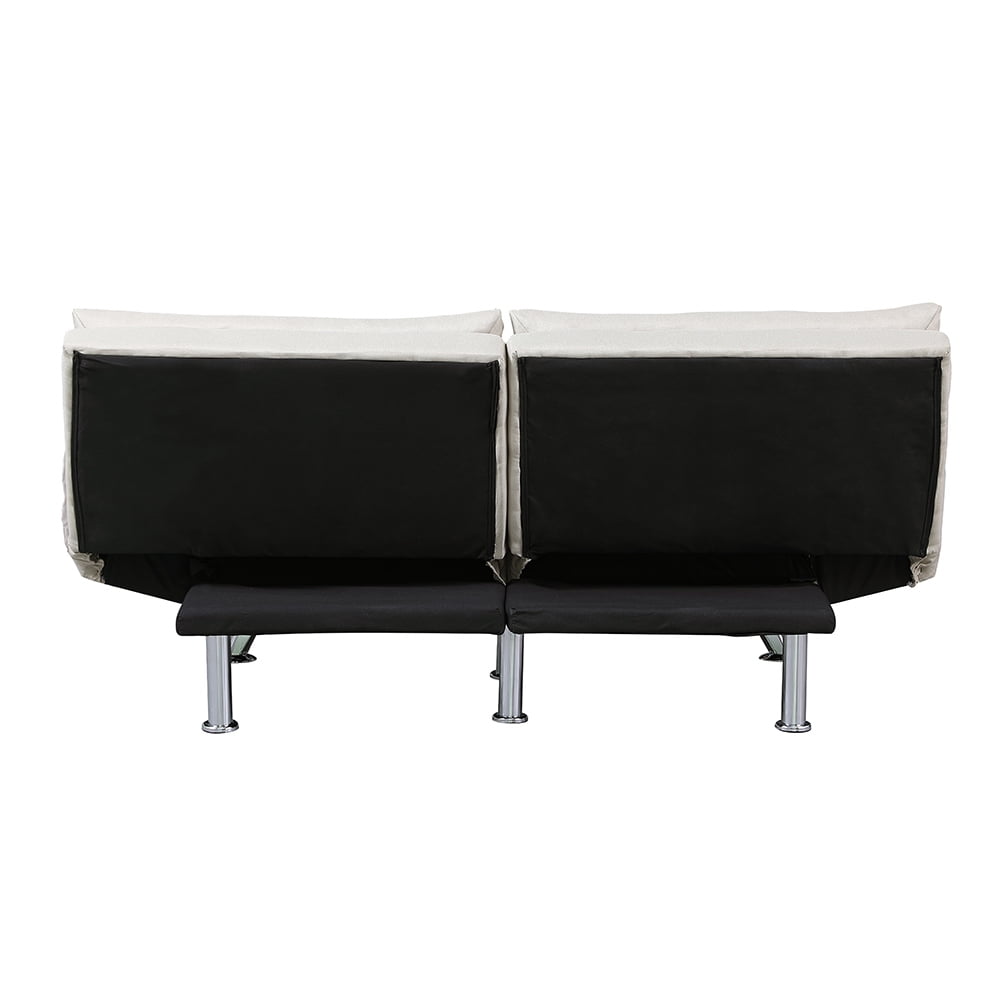Kepooman Modern Futon Couch Convertible Loveseat Sleeper for Living Room, Twin Size, Beige Kepooman Modern Futon Couch Convertible Loveseat Sleeper for Living Room, Twin Size, Beige