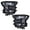 Smoke Lens Black Housing Amber Reflector, variant on PIT66 Headlights Replacement Headlights Head Lamps Left+Right Pair Headlamp Assembly Accessories Clear Lens Black Housing Clear Reflector Fit for Ford F150 15-17