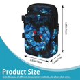 thumbnail image 7 of COEQINE Zippered Crutch Bag Broken Leg Crutch Bag Hummingbird Heart Floral Forearm Crutch Storage Organizer, Walking Cane Pouch, Lightweight Organizer Pouch, for Women Men, 7 of 7