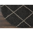thumbnail image 5 of Nourison Brisbane Trellis Charcoal 5' x ROUND Area Rug, (5 Round), 5 of 6