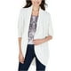 thumbnail image 2 of Style & Co. Suéter cárdigan con solapa de chal para mujer, blanco, extragrande, 2 of 2