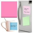 thumbnail image 2 of Cxui Cute Sticky Notes - 100-Sheet Super Sticky Notes 3X3 Inch, Assorted Colors Tear-Proof Memo Pads for Office Reminders, Home Organization & Refrigerator Labeling (1 Book) Fluorescent Rose Red, 2 of 2