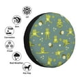 thumbnail image 6 of DouZhe Waterproof Spare Tire Cover, Funny Cute Yoga Frogs Prints Adjustable Wheel Covers Fit for Jeep Trailer RV SUV Car, 17 inch, 6 of 7