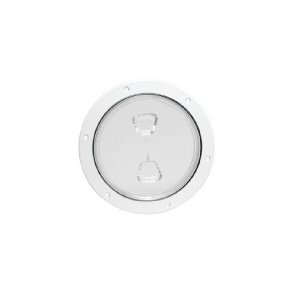 New Screw-out Deck Plate beckson Marine Dp64-w 6" ID 8-1/8" OD 6-1/2" White Center Diamond