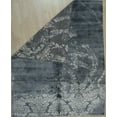 thumbnail image 4 of EORC Black Hand Knotted Bamboo Silk and Wool Transitional Modern Indo Nepal Rug, 8' x 10', 4 of 4